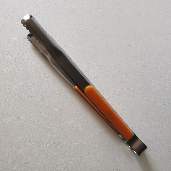 Stainless steel kitchen tongs length 10" - Picture 3 of 5